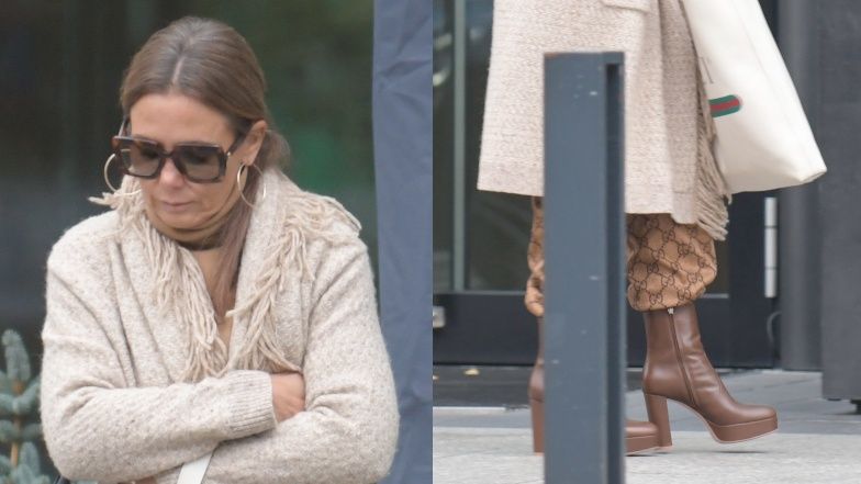 Kinga Rusin pałaszuje obiadek z Czarkiem Lisem