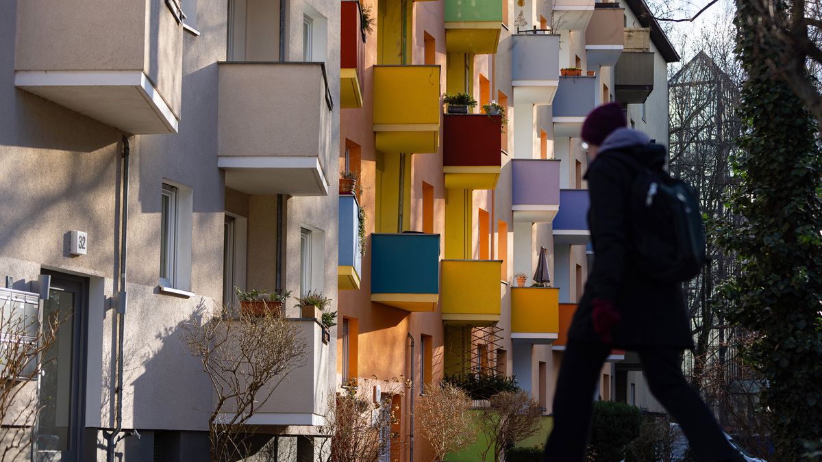 Apartment blocks in the Kreuzberg district of Berlin, Germany, on Tuesday, Feb. 13, 2024. While property prices across Germany are slumping, a steady influx of residents to the capital and lagging home construction have combined to intensify a shortage that creates the prospect of higher rents. Photographer: Krisztian Bocsi/Bloomberg via Getty Images