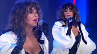 Edyta Górniak z NOWĄ FRYZURĄ i pokaźnym dekoltem zachwyciła widzów Polsatu. "Jak światowa gwiazda"