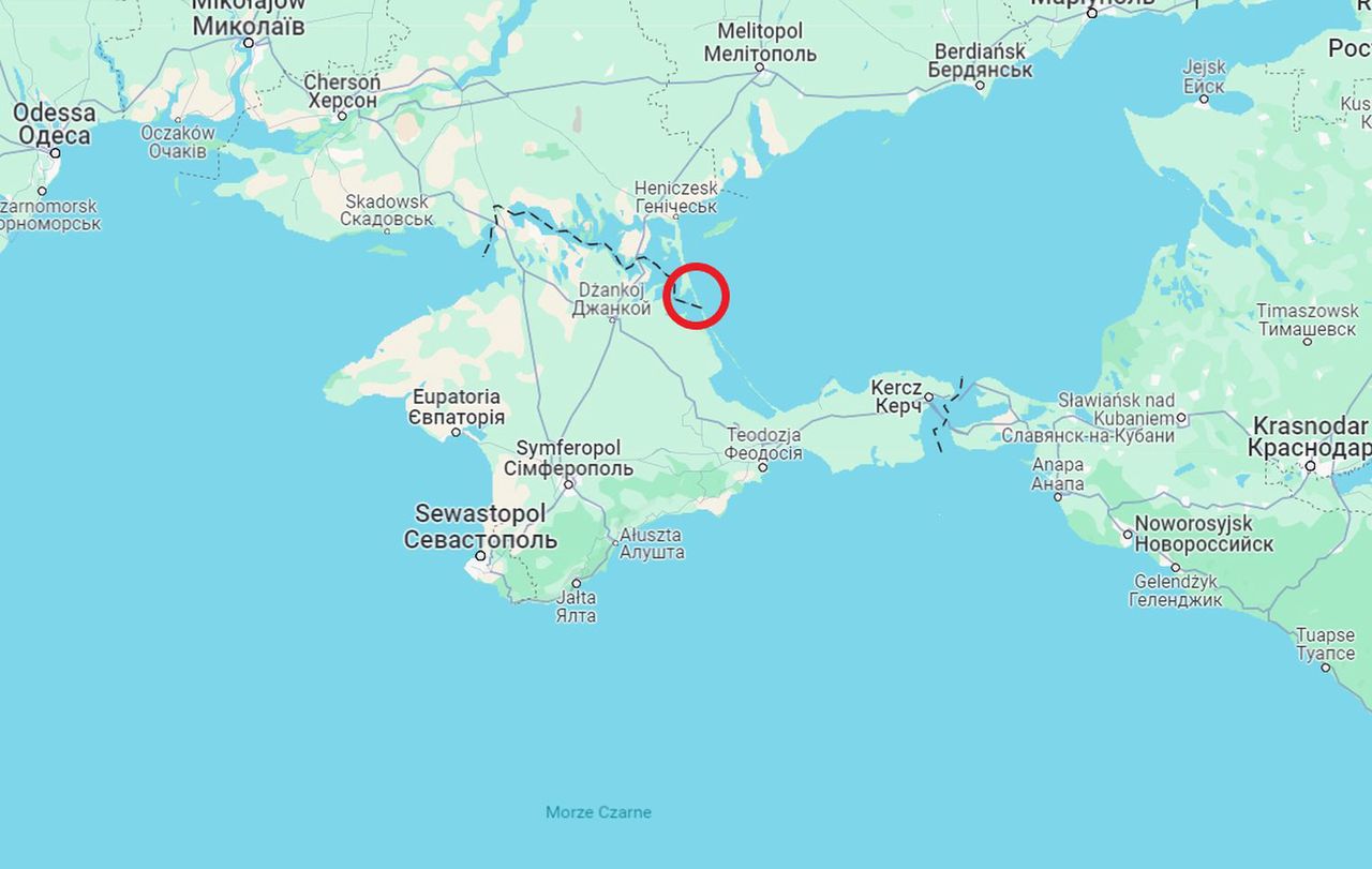 The Russians have established a secret air base at a resort in Crimea.