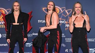 Michał Szpak zrzuca kurtkę i świeci GOŁĄ KLATĄ na "Sylwestrze z Dwójką" (ZDJĘCIA)