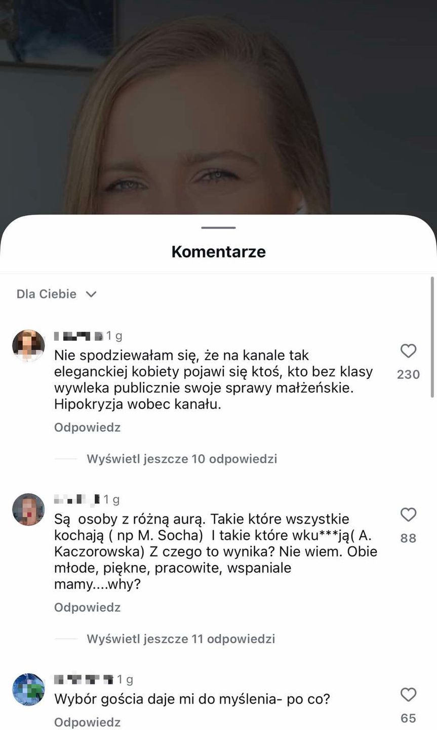 Komentarze nt. wywiadu Magdy Mołek z Agnieszką Kaczorowską