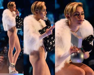 Miley Cyrus PALI SKRĘTA na scenie! (ZDJĘCIA)