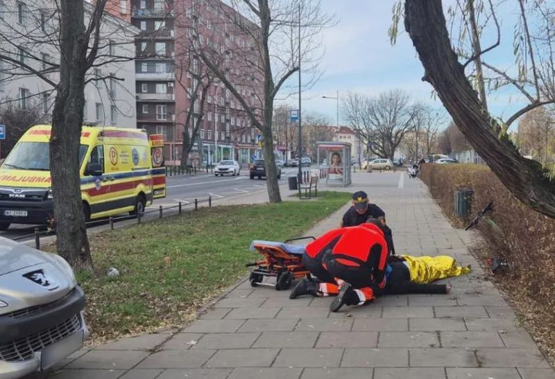 Warszawa: 31-latka wjechała hulajnogą w drzewo i straciła przytomność