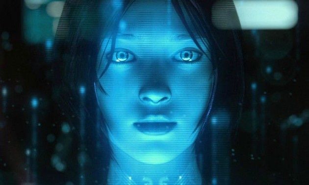 Microsoft Cortana twarz