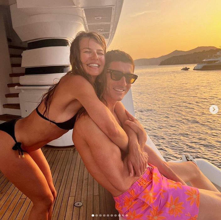 Anna Lewandowska z Robertem Lewandowskim