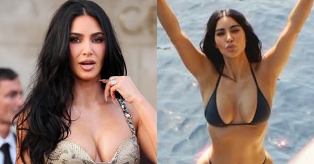 Kim Kardashian w SKĄPYM bikini pręży się na jachcie (FOTO)