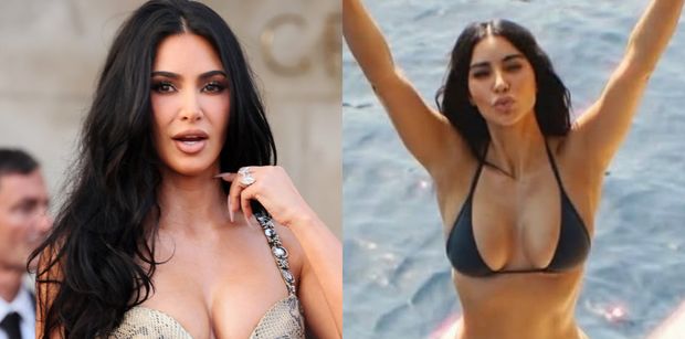 Kim Kardashian w SKĄPYM bikini pręży się na jachcie (FOTO)