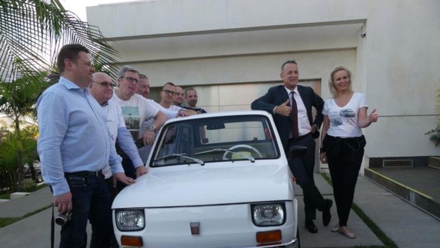 Przekazanie Malucha Tomowi Hanksowi