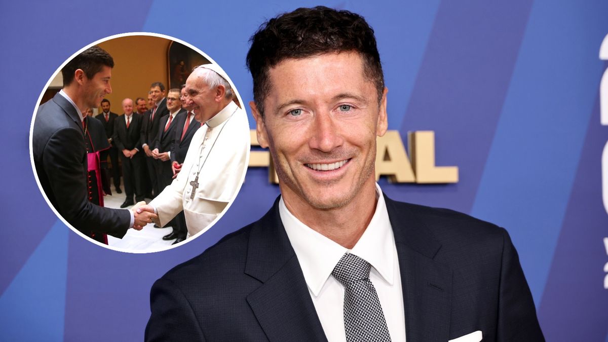 Robert Lewandowski, papież Franciszek