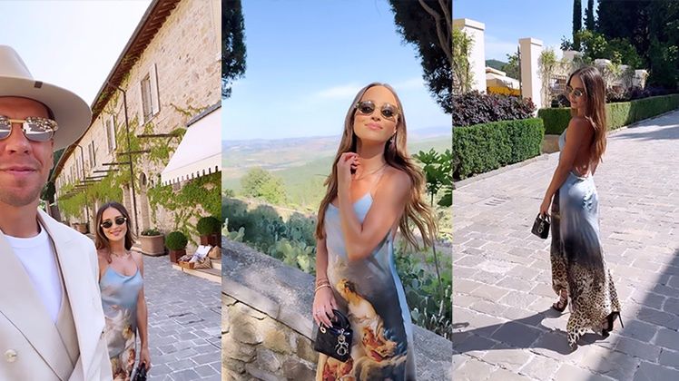 Marina wypoczywa we Włoszech w sukience z wyprzedaży (?)