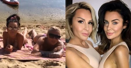 Muśnięte słońcem Blanka Lipińska i Natalia Siwiec prawią o RYTMIE DNIA, wylegując się wspólnie na piasku