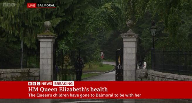 BBC nagle zmienia program ze względu na stan zdrowia Elżbiety II