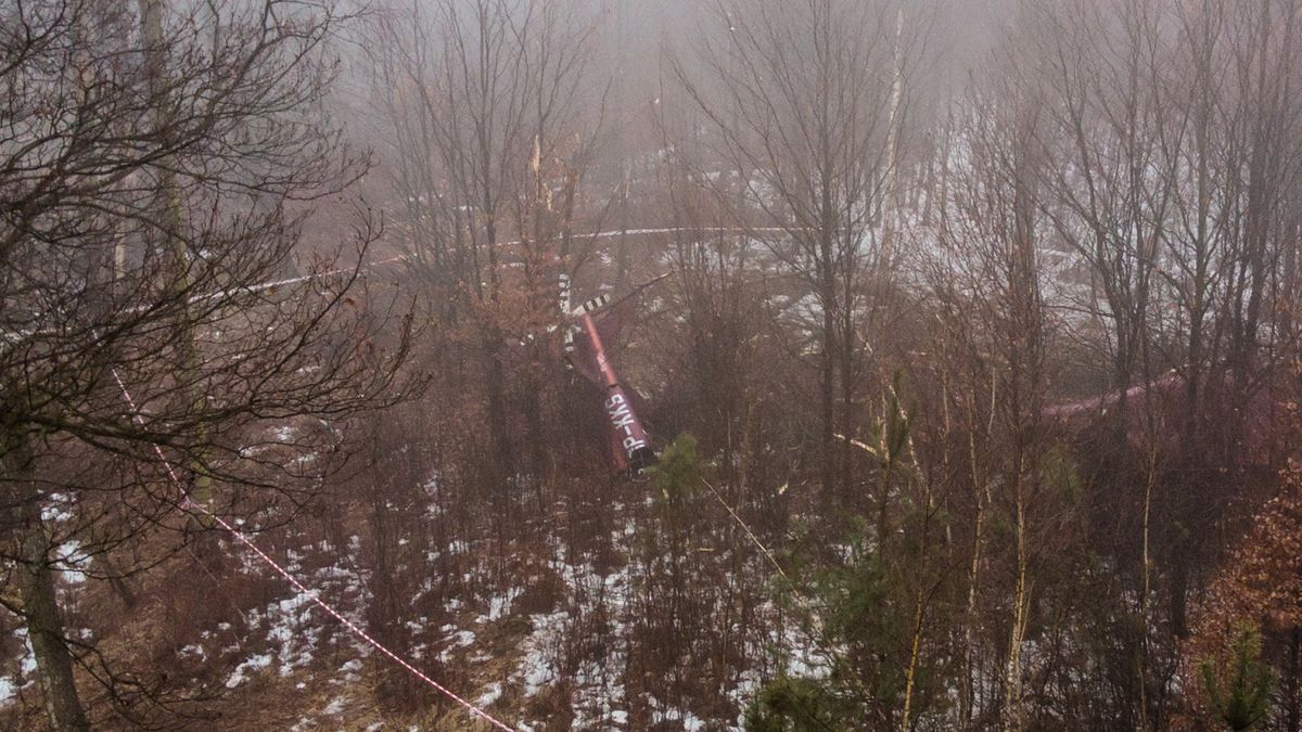 Miejsce katastrofy śmigłowca, którym podróżował Karol Kania