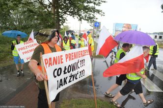 Blokada drogi na Hel. Doszło do ostrej wymiany zdań