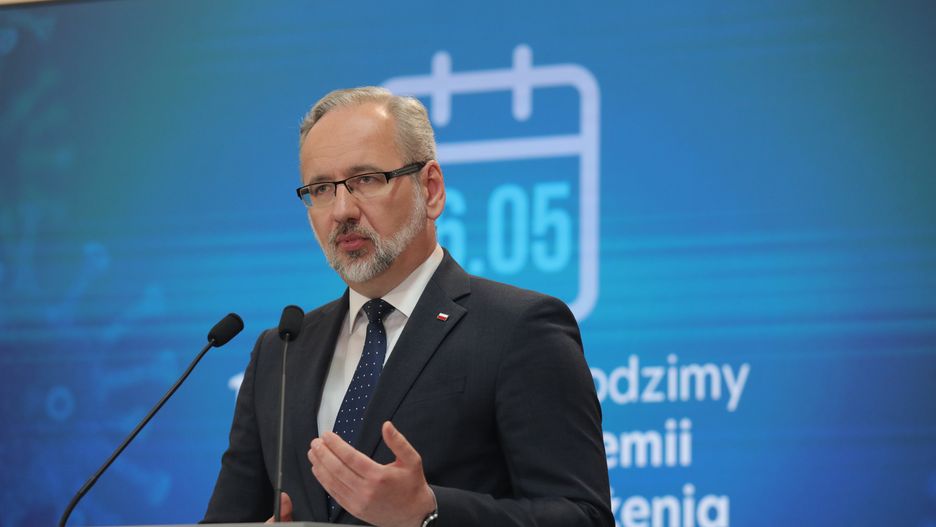 06.05.2022. Warszawa. Konferencja prasowa ministra zdrowia Adama Niedzielskiego, dotyczaca zniesienia stanu epidemii w Polsce. n/z Adam Niedzielski