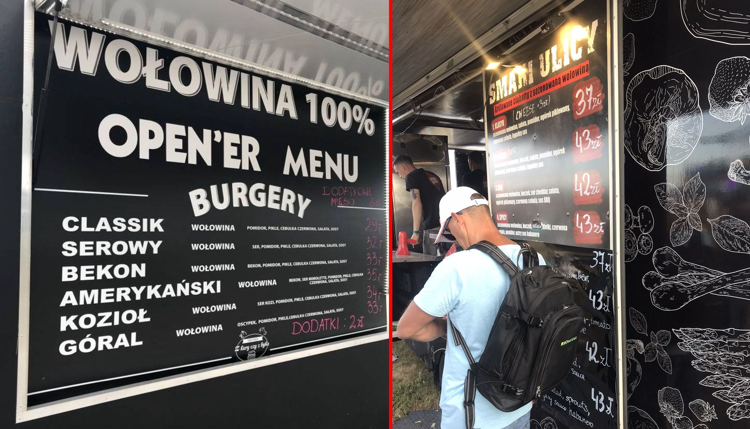 Ceny burgerów w 2019 i w tym roku 
