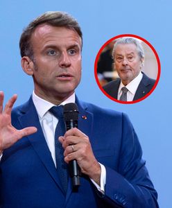 Zareagował na śmierć Delona. Poruszające słowa Macrona