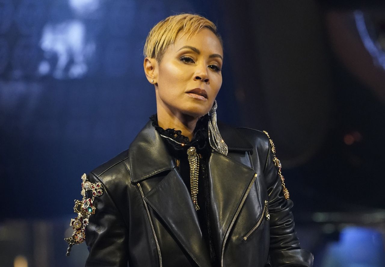 MILAN, ITALY - FEBRUARY 22: Jada Pinkett Smith walks the runway during the Philipp Plein fashion show as part of Milan Fashion Week Fall/Winter 2020-2021 on February 22, 2020 in Milan, Italy. (Photo by Pietro S. D'Aprano/Getty Images)