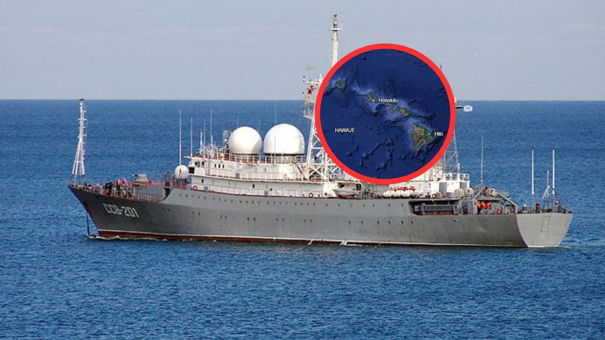 Rosyjski okręt szpiegowski pojawił się przy amerykańskiej wyspie