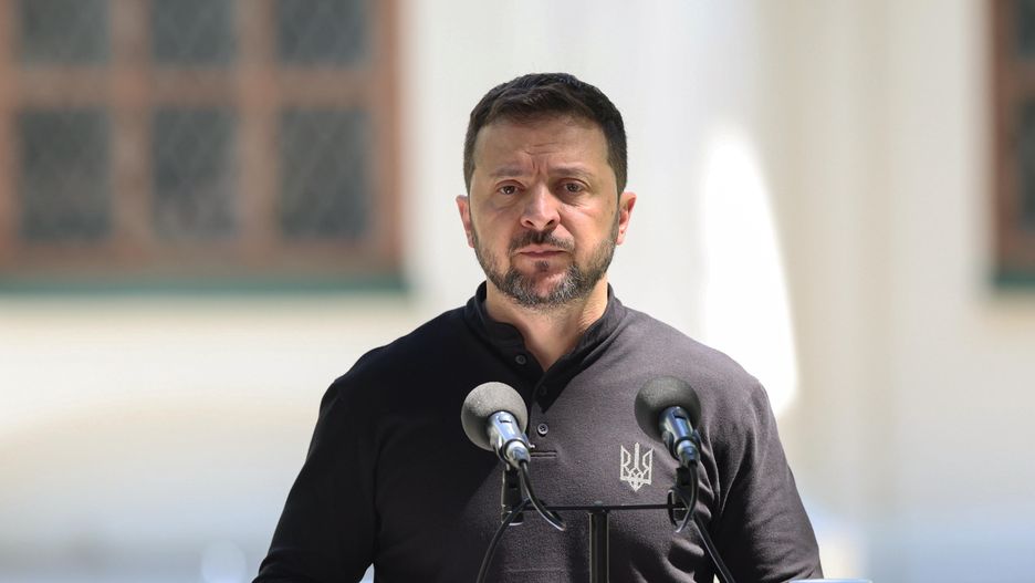 Wo�odymyr Ze�enski
Viktor Kovalchuk
konferencja konferencji, prasowa prasowej, w kijowie, wizyta wizyty