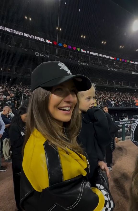 Rodzinny wypad Lewandowskich na mecz baseballa
