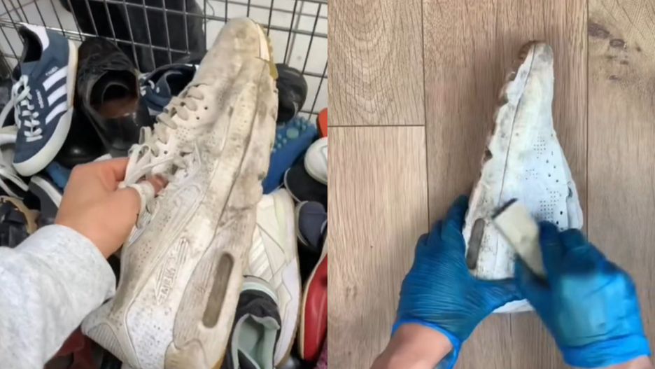 TikToker pokazał, jak odnowił buty z lumpeksu za 33 zł