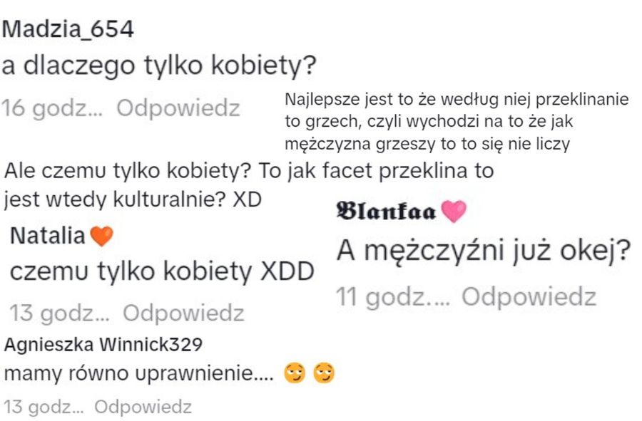 Komentarze pod filmem Najjjki