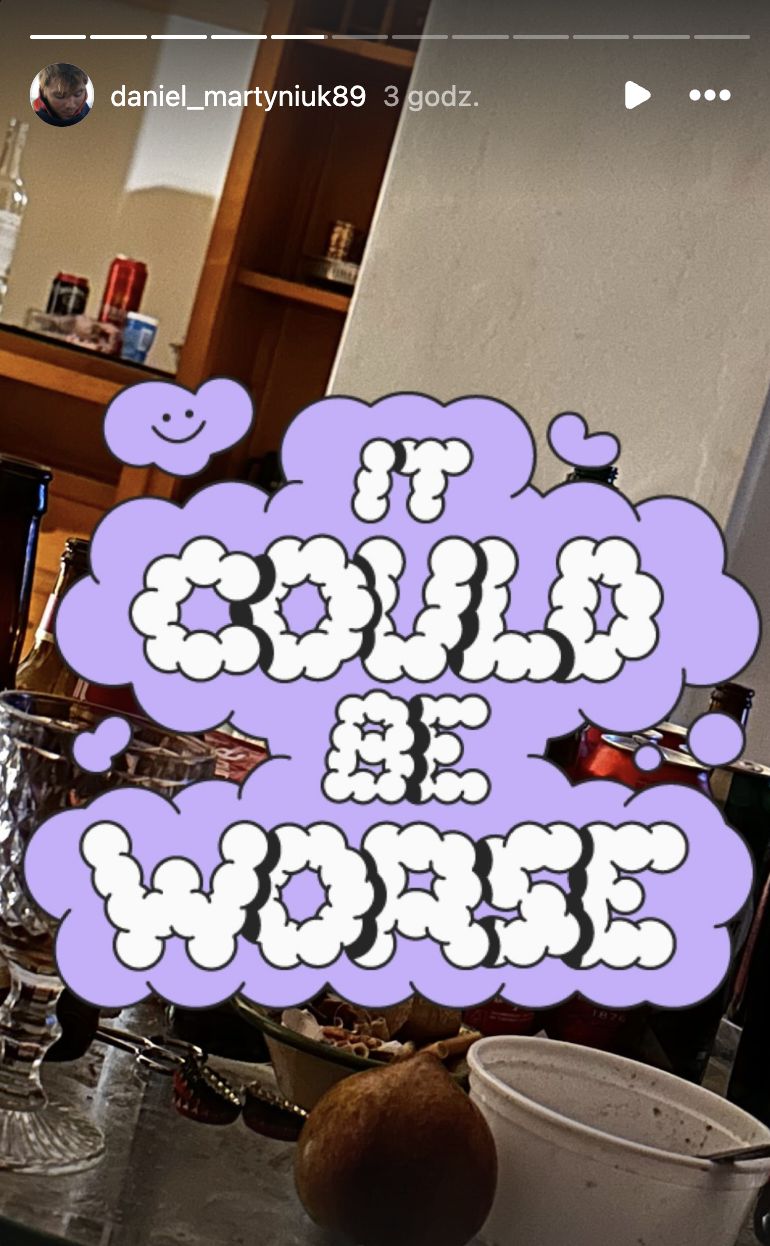Relacja Daniela Martyniuka na Instagramie