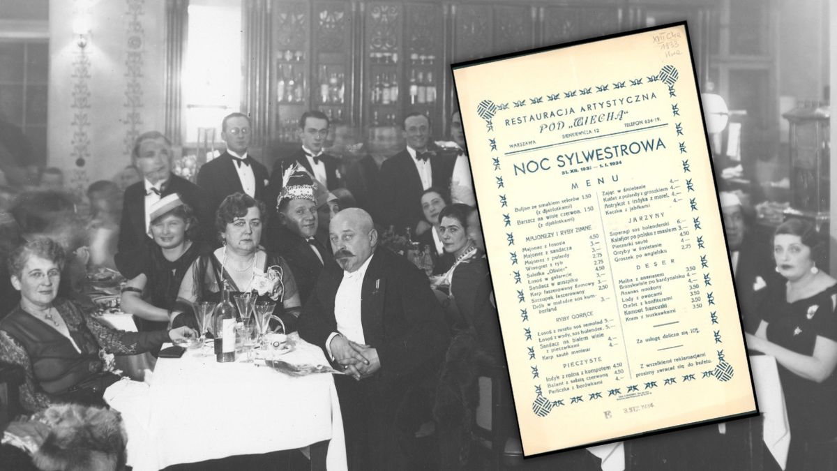 Zobacz, co jadano na sylwestrowych balach przed niespełna 100 laty