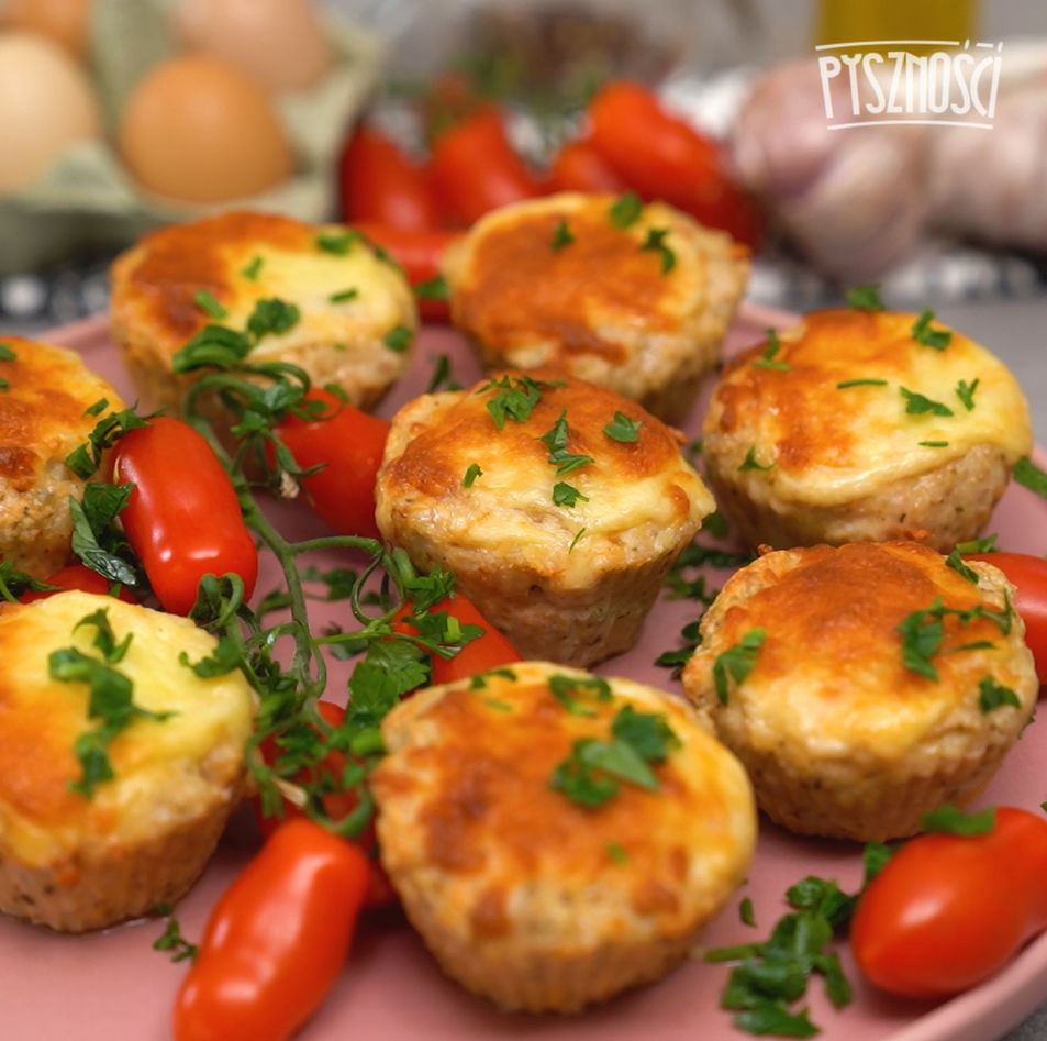 Muffinki z mielonego kurczaka- Pyszności