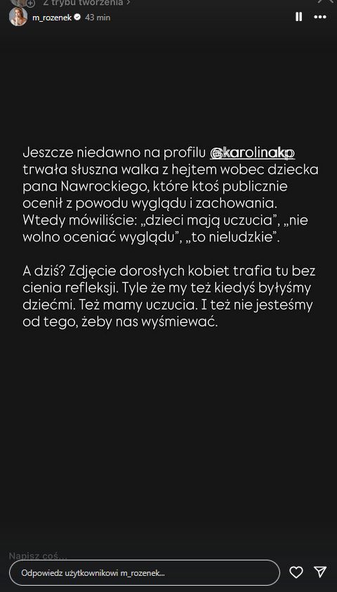 Małgorzata Rozenek wściekła się na Karolinę Korwin Piotrowską
