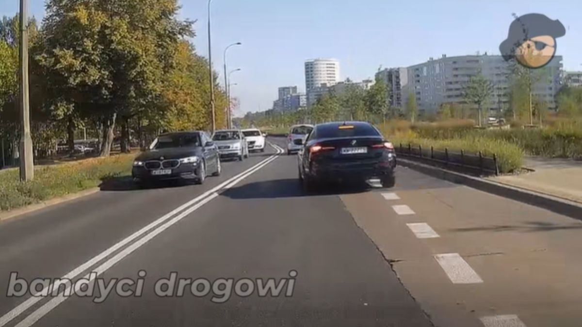 BMW nagrane w Warszawie.