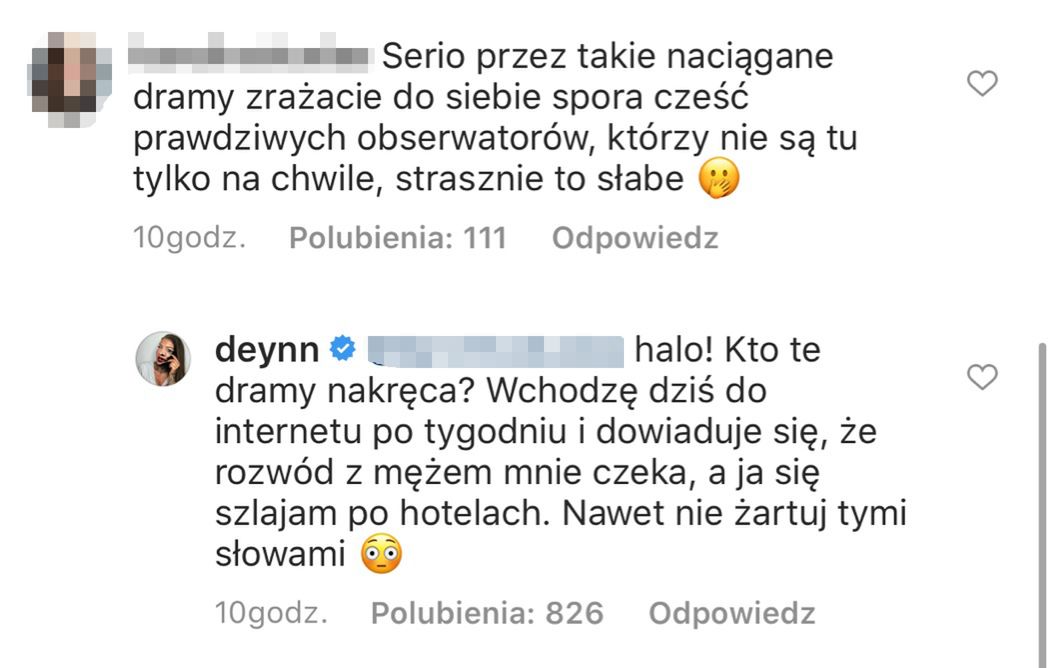 Deynn odpowiada na doniesienia o rozstaniu z Danielem