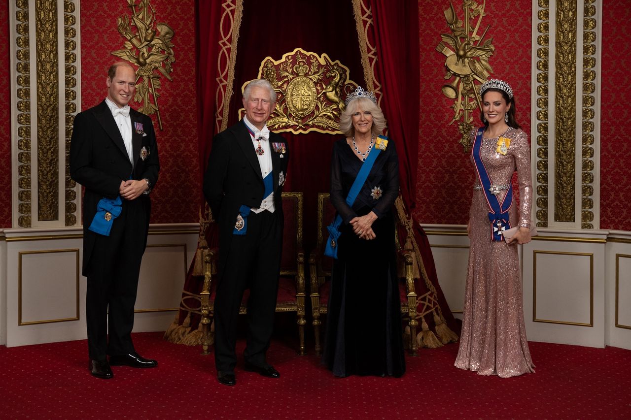 Wax figures of the royals