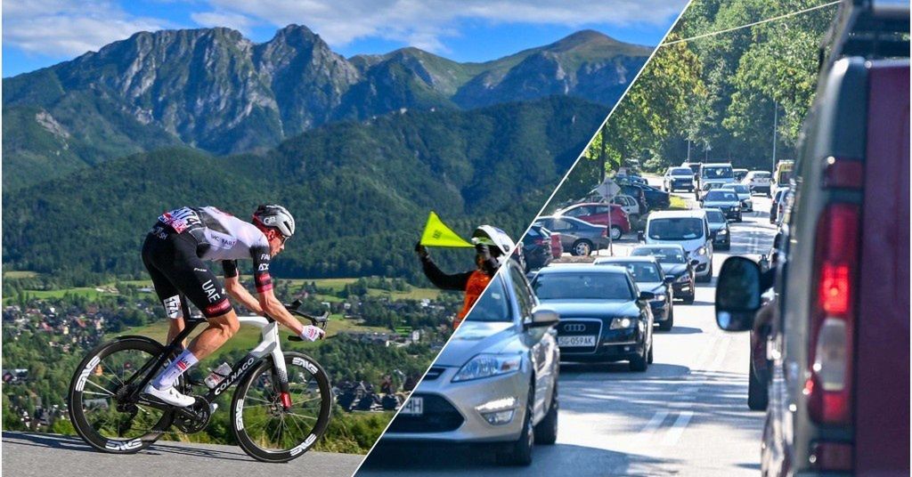 Tour de Pologne i ogromne korki na Podhalu
