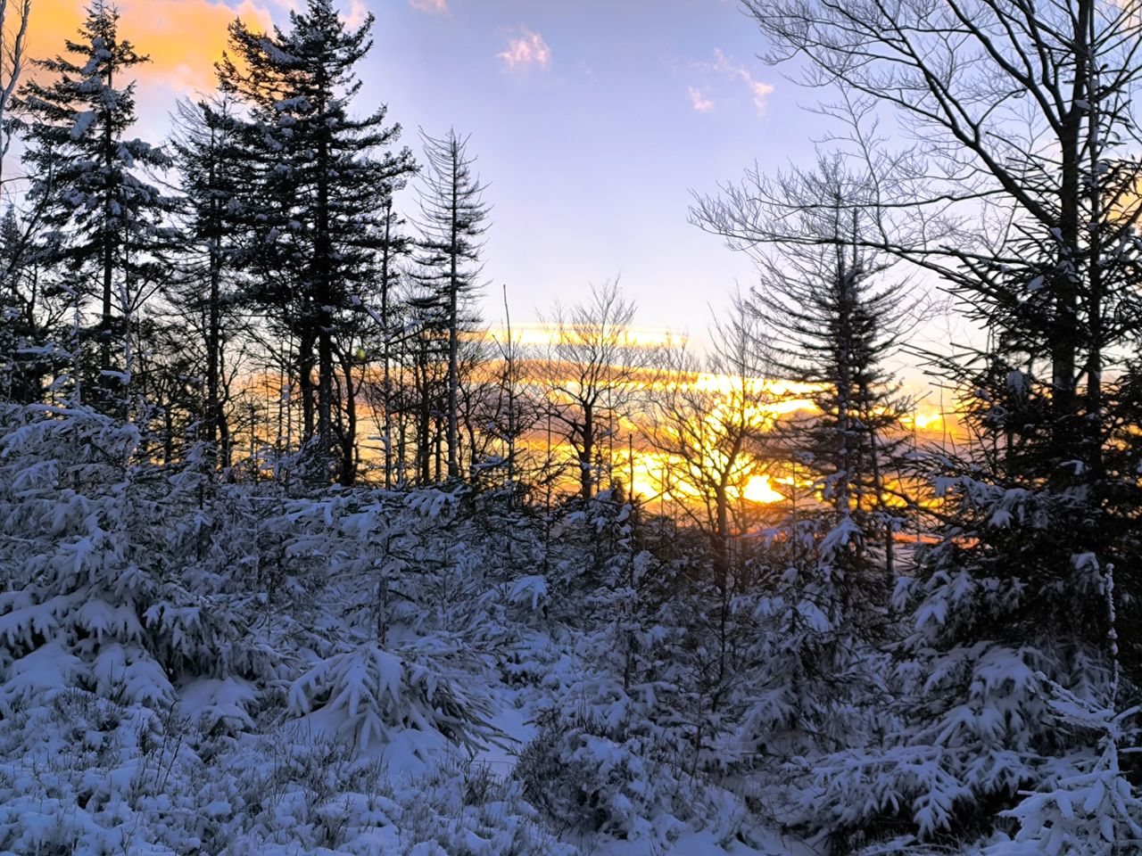 Zachód słońca na Klimczok i Szyndzielnia