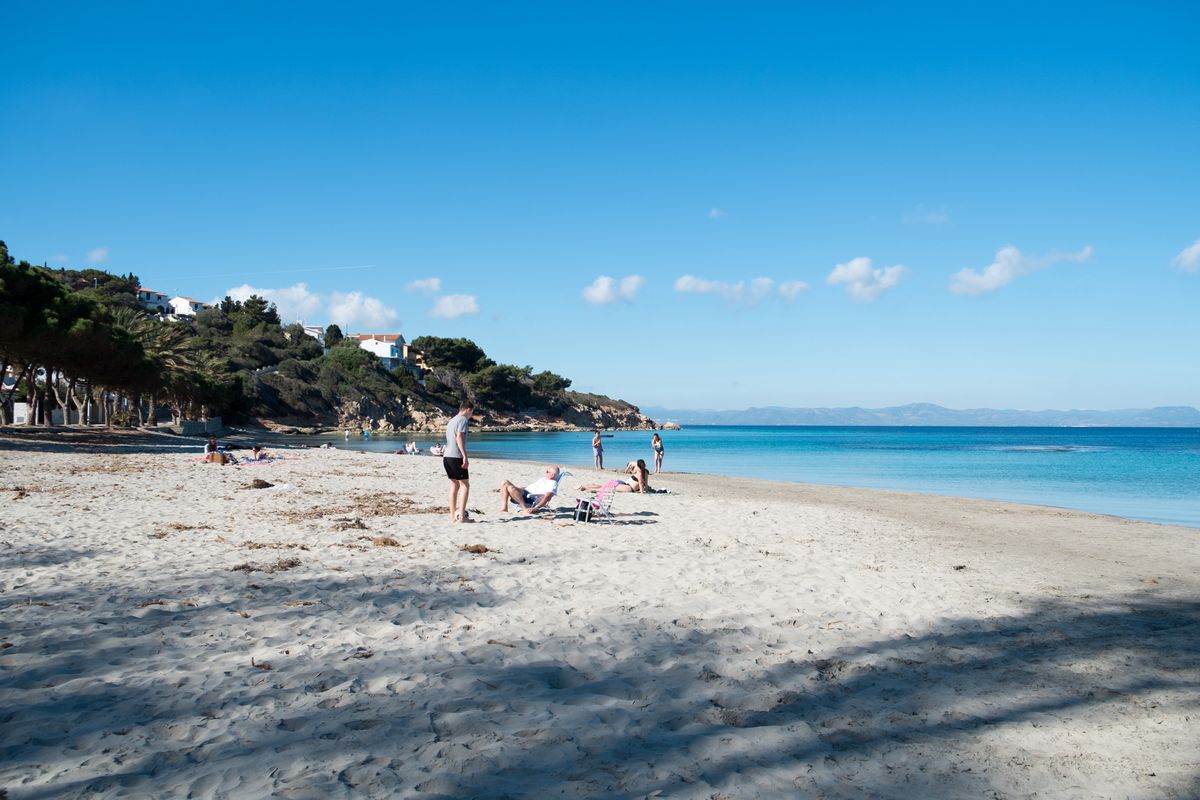 Jedna z plaż w rejonie Sant'Antioco