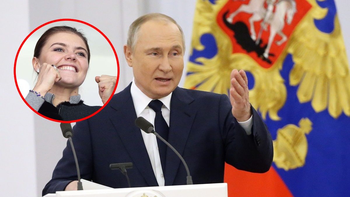 Alina Kabajewa i Władimir Putin 