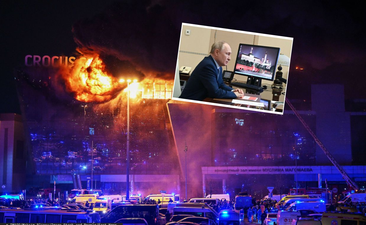 Putin reaguje na atak pod Moskwą