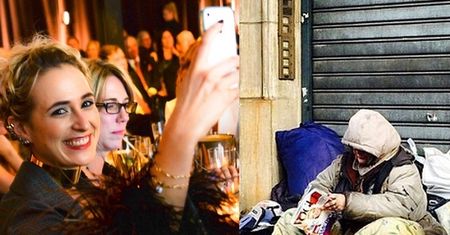 Dziennikarka "Vogue'a" chwali się... zdjęciem bezdomnej czytającej jej magazyn!