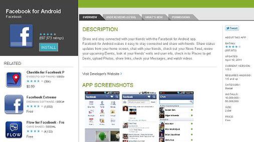 Facebook 1.6 dla Androida trafił w ręce testerów 1