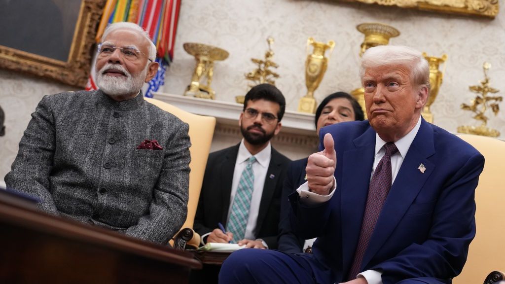  Prezydent USA Donald Trump i premier Indii Narendra Modi