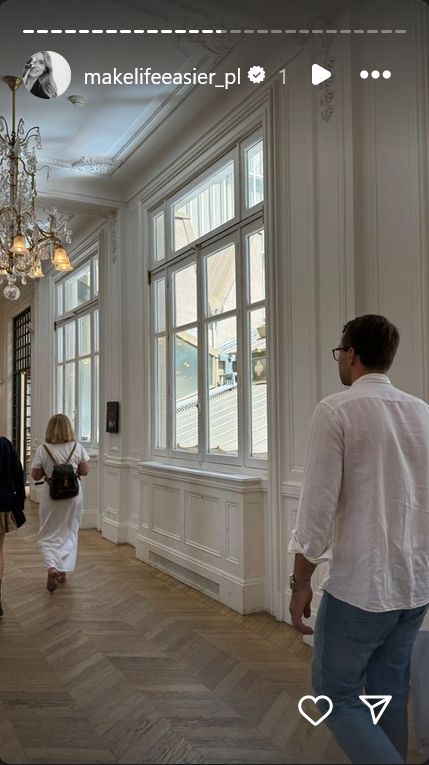 Katarzyna Tusk i Staszek Cudny w Paryżu.