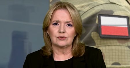 Pogrążona w żałobie Danuta Holecka powróciła na wizję TV Republika. Poprowadziła serwis informacyjny (FOTO)