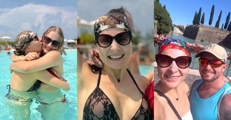Odziana w koronkowe bikini Magdalena Narożna relacjonuje rodzinny wyjazd do Włoch: przejażdżka rowerowa i harce w wodzie (ZDJĘCIA)
