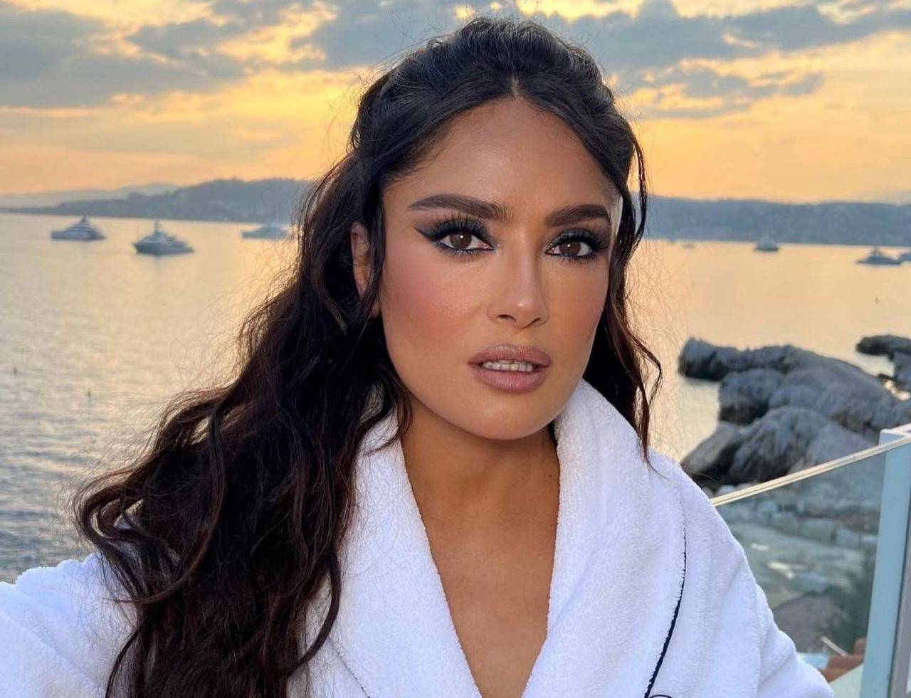 Salma Hayek pokazała się bez makijażu