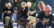 Szybki i wściekły Justin Bieber z wtuloną w plecy żoną przemierzają bulwary Beverly Hills na elektrycznym rowerze (ZDJĘCIA)