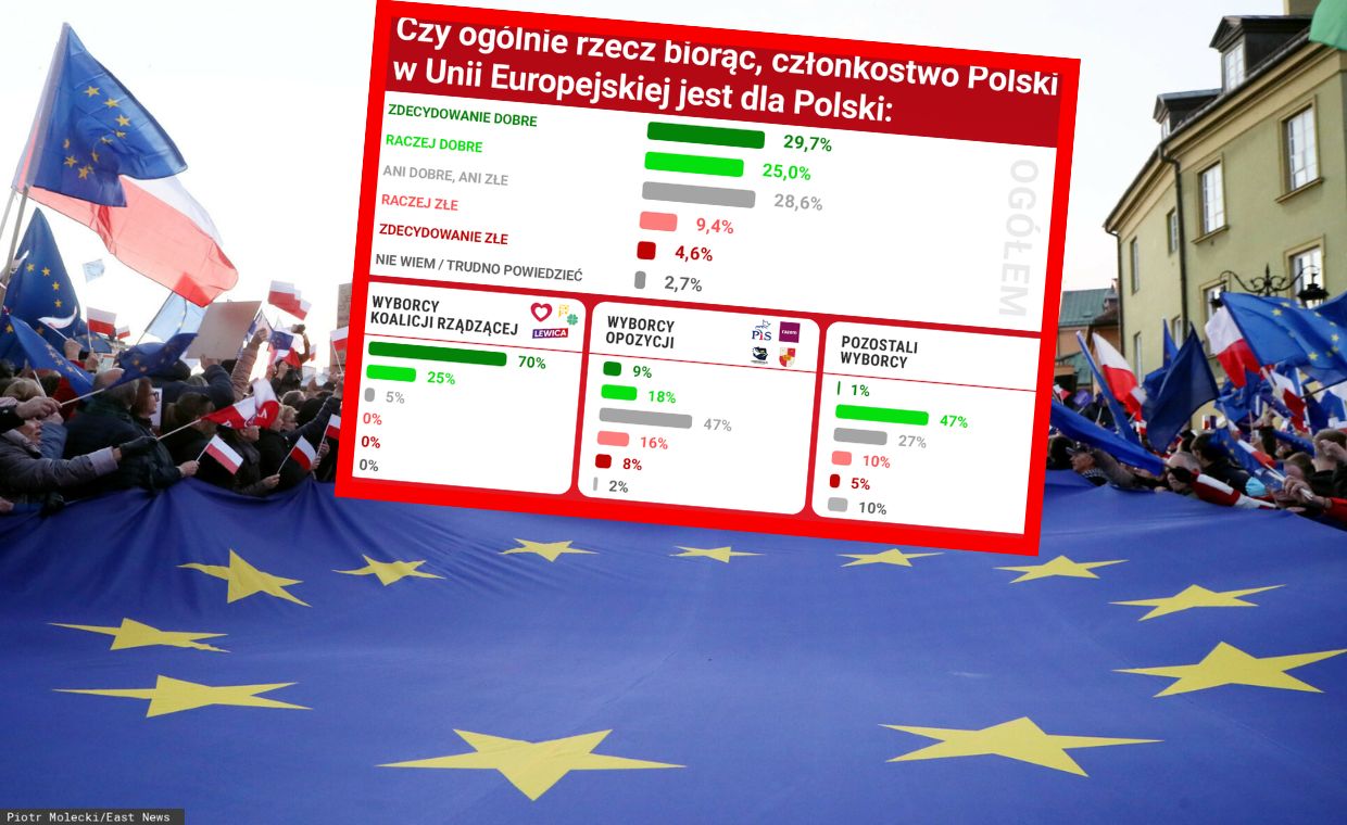 Prawie 30 proc. badanych obojętnych. Zaskakujące wyniki sondażu ws. UE