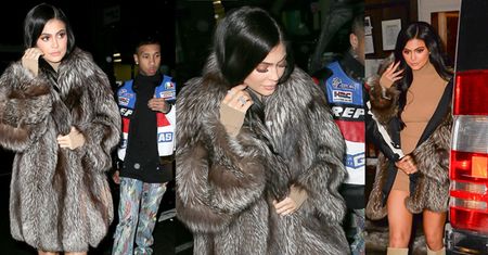Kylie w naturalnym futrze z Tygą na randce (ZDJĘCIA)